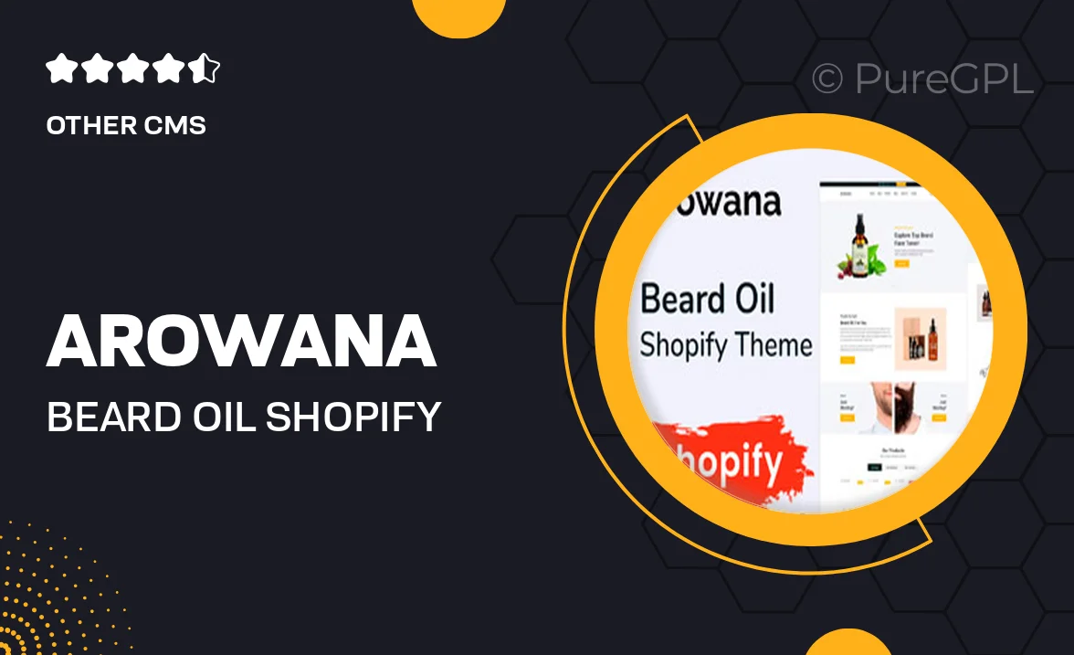 Arowana – Beard Oil Shopify Theme