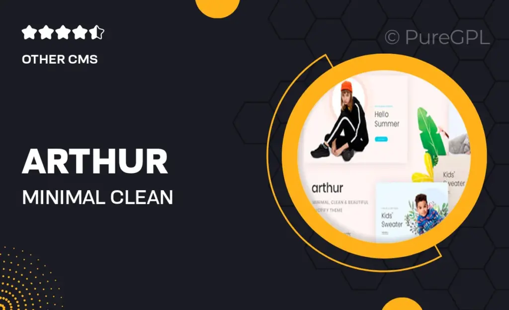 Arthur | Minimal, Clean & Beautiful Shopify Theme