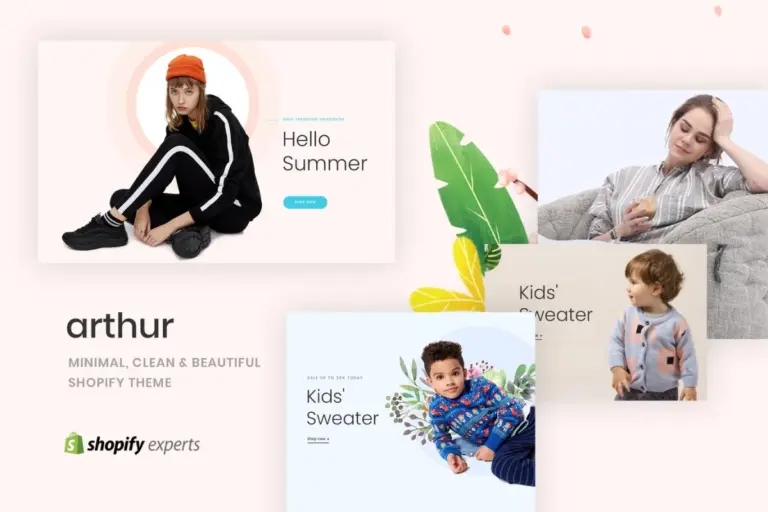 arthur minimal clean beautiful shopify theme