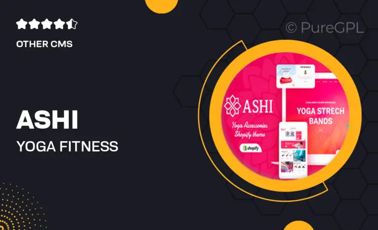 ashi yoga fitness shopify theme