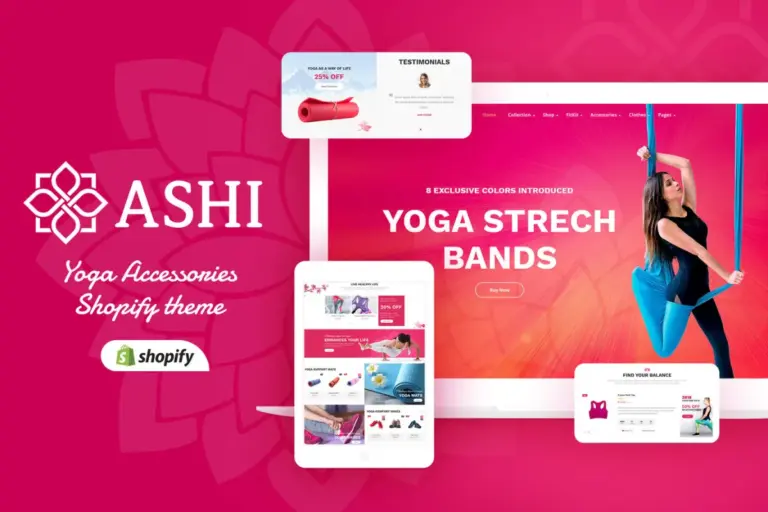 ashi yoga fitness shopify theme