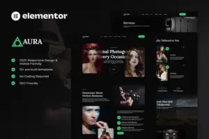 Aura – Photography & Portfolio Elementor Template Kit