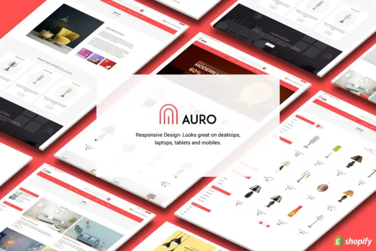 auro hanging decorarive lights shopify theme
