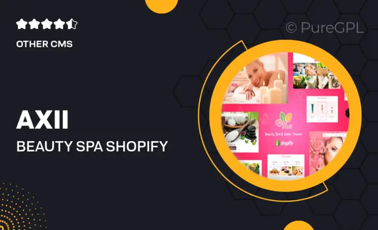 axii beauty spa shopify theme