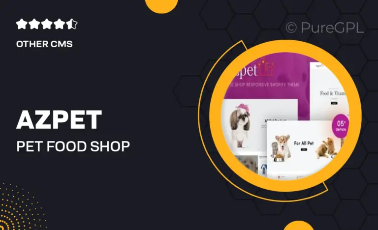 azpet pet food shop responsive shopify theme
