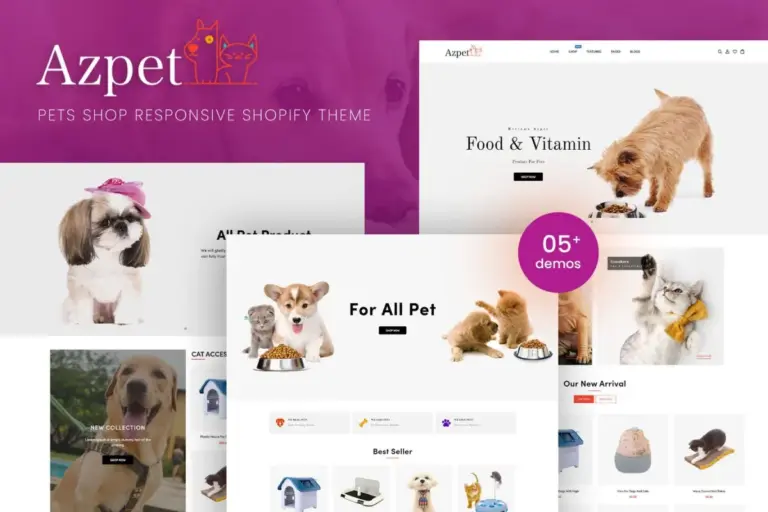 azpet pet food shop responsive shopify theme