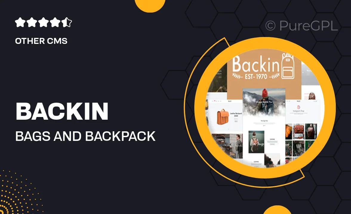 Backin – Bags And Backpack Modern Shopify Theme