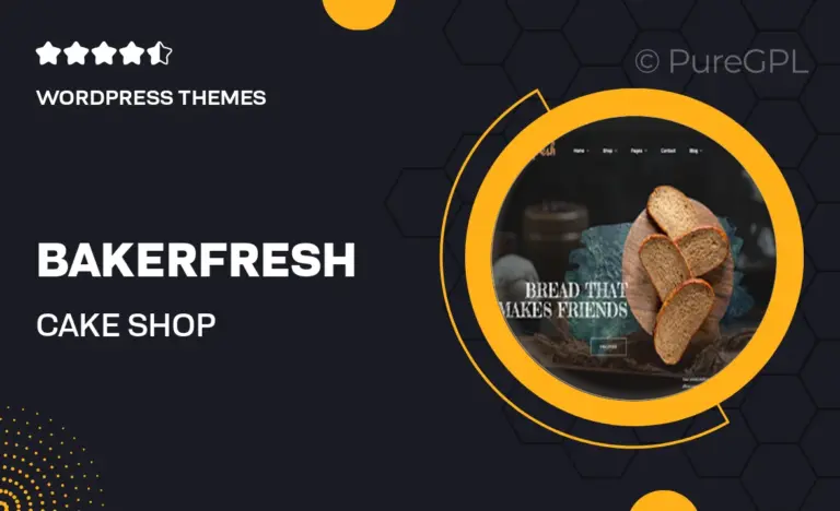 bakerfresh cake shop woocommerce theme