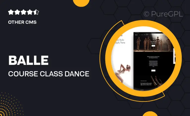 balle course class dance studio shopify theme