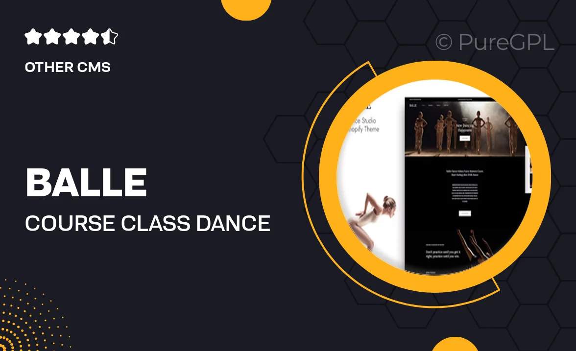 Balle – Course, Class & Dance Studio Shopify Theme