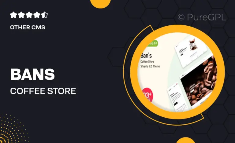 bans coffee store shopify theme