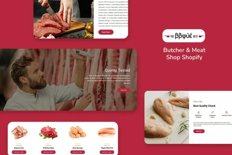 bbque food butcher meat shop shopify theme 1