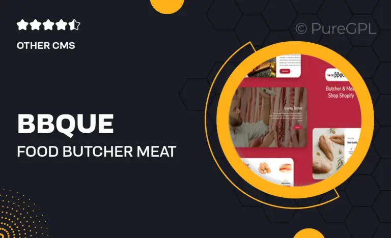 bbque food butcher meat shop shopify theme