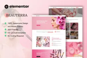 Beauterra – Makeup Artist & Beauty Salon Elementor Pro Template Kit