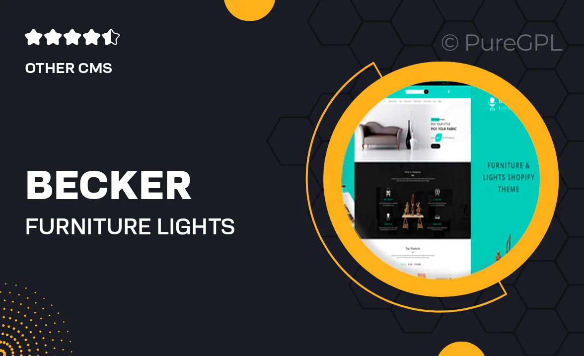 Becker | Furniture & Lights Shopify Theme