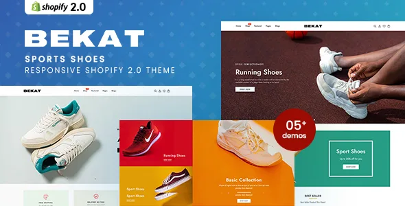 bekat sports shoes responsive shopify 20 theme