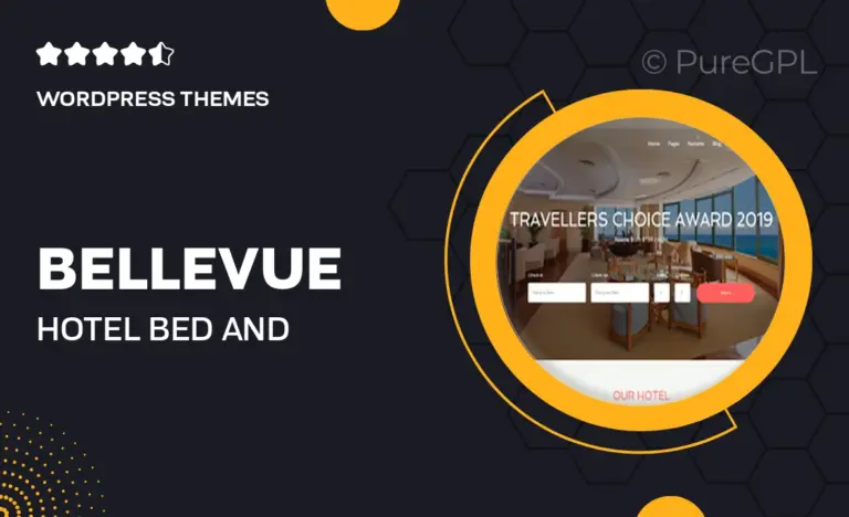 bellevue hotel bed and breakfast booking calendar theme