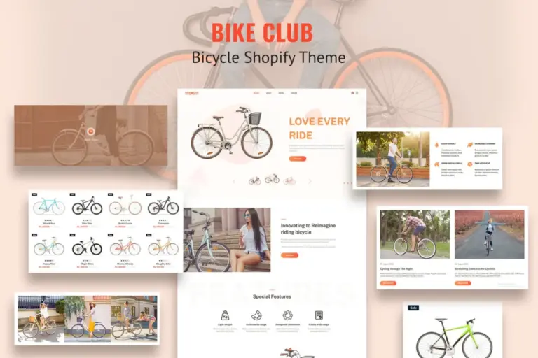 bikez bike shop cycle single shopify theme 1