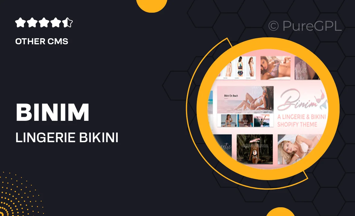 Binim – Lingerie & Bikini Responsive Shopify