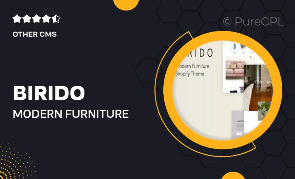 Birido – Modern Furniture Responsive Shopify Theme