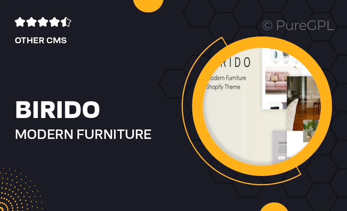 Birido – Modern Furniture Responsive Shopify Theme