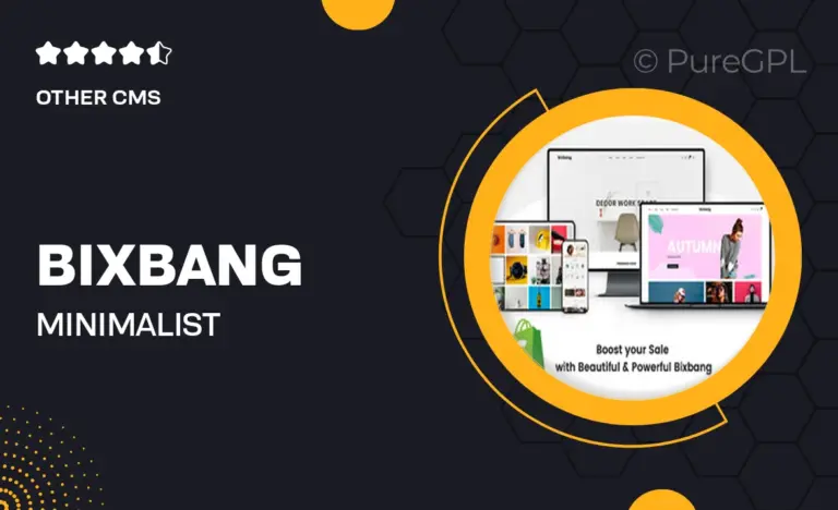 bixbang minimalist ecommerce shopify template