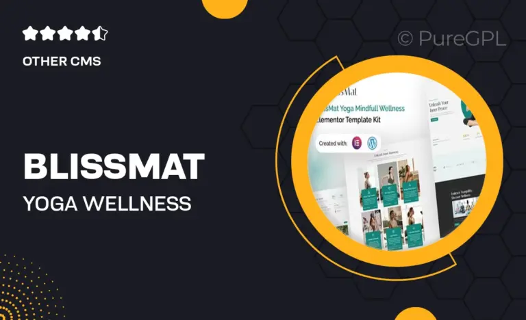 blissmat yoga wellness elementor template kit