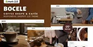 Bocele – Coffee Shops & Cafés Responsive Shopify 2.0 Theme