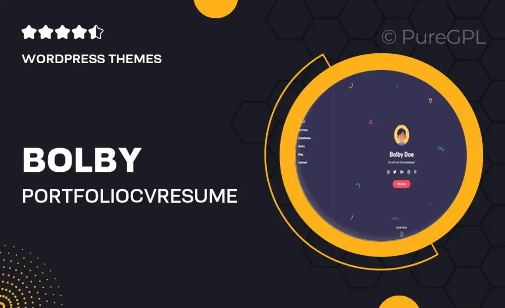 Bolby – Portfolio/CV/Resume WordPress Theme 11 Bolby – Portfolio/CV/Resume WordPress Theme