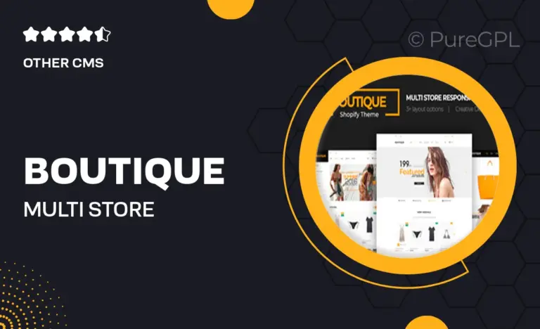 boutique multi store responsive shopify theme