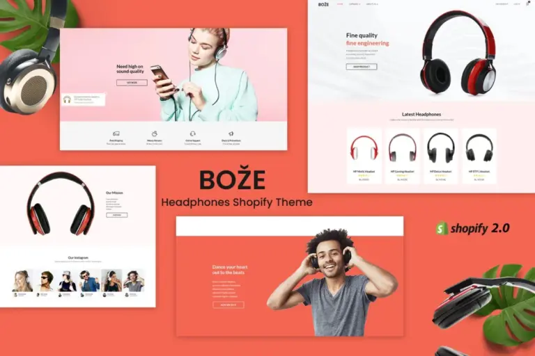 boze headphone and audio store shopify theme 1