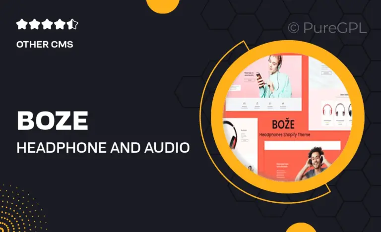 boze headphone and audio store shopify theme