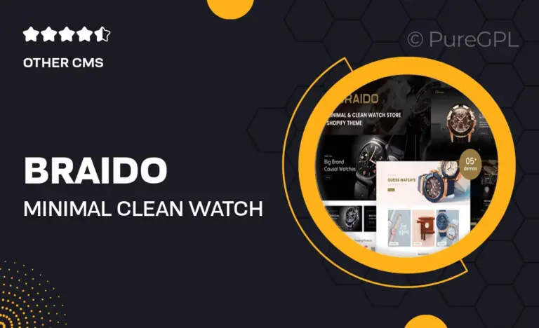 braido minimal clean watch store shopify theme