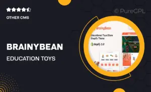 Brainybean – Education Toys Store Shopify Theme