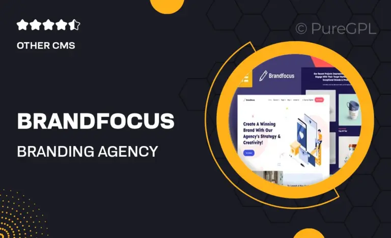 brandfocus branding agency elementor template kit