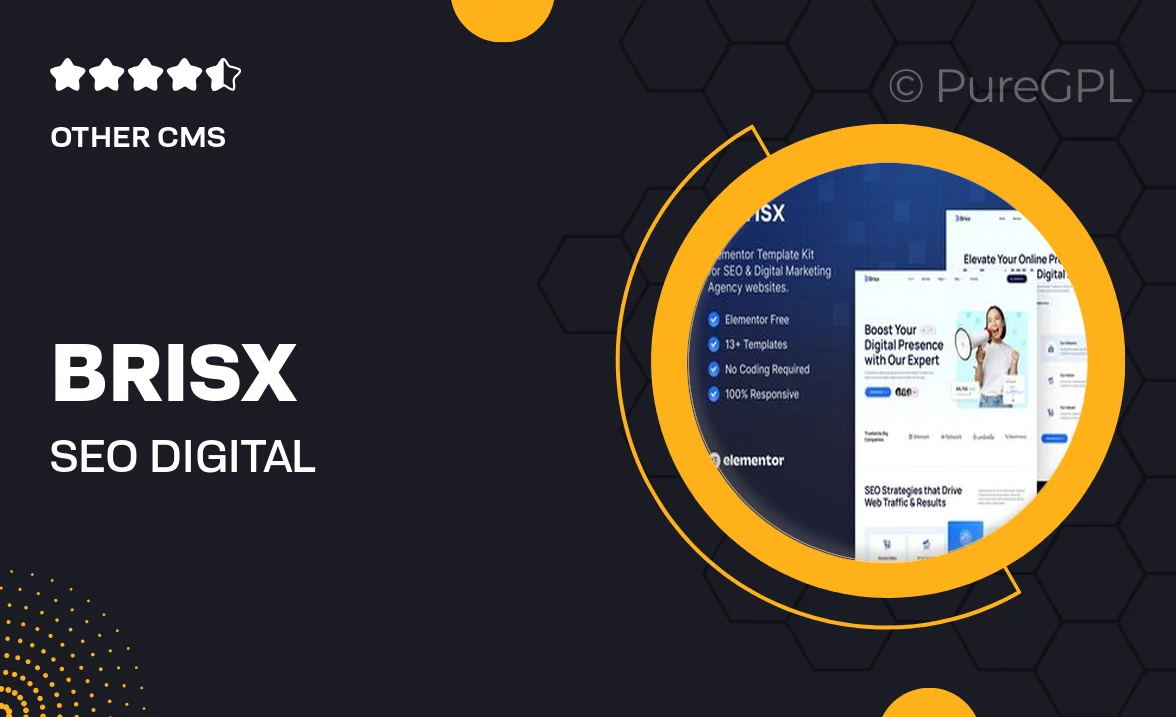 Brisx – SEO & Digital Marketing Agency Elementor Template Kit