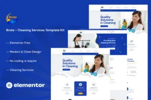 Brote – Cleaning Services Elementor Template Kit