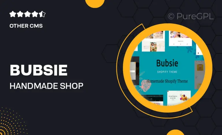 bubsie handmade shop cosmetics shopify theme