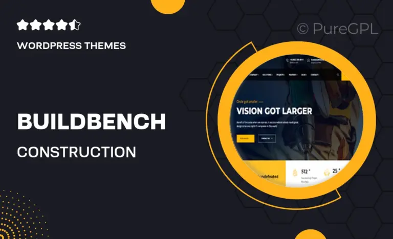 buildbench construction building wordpress theme