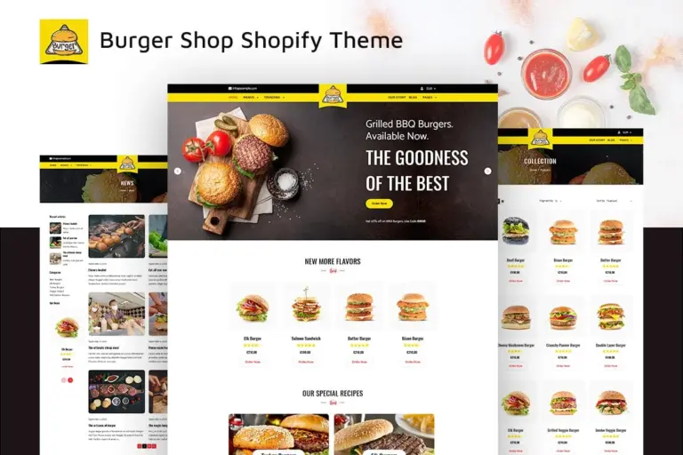 burgs food delivery restaurant shopify theme 1