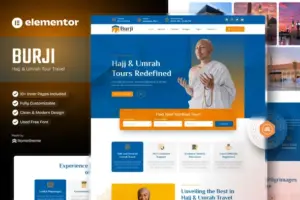 Burji – Hajj & Umrah Tour Travel Elementor Template Kit