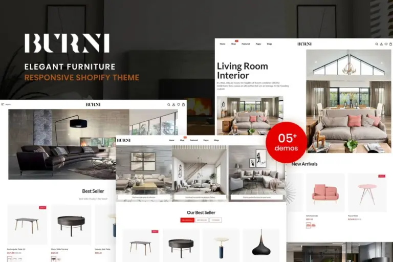 burni elegant furniture shop for shopify 1