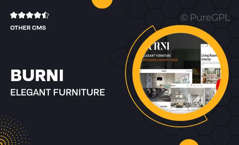 burni elegant furniture shop for shopify