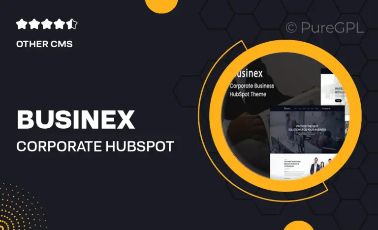 businex corporate hubspot shopify theme