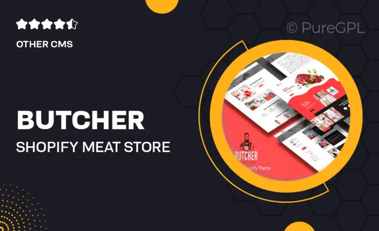 butcher shopify meat store theme