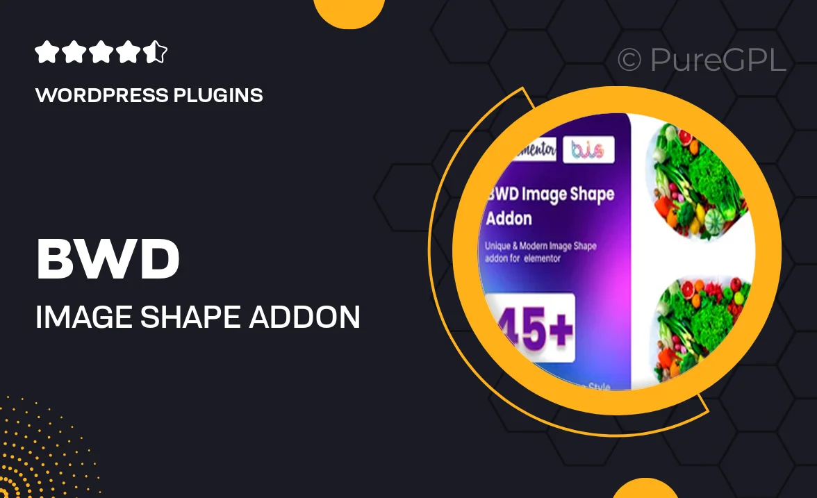 BWD Image Shape Addon for Elementor