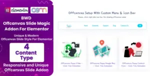 BWD Offcanvas Slide Magic Addon For Elementor