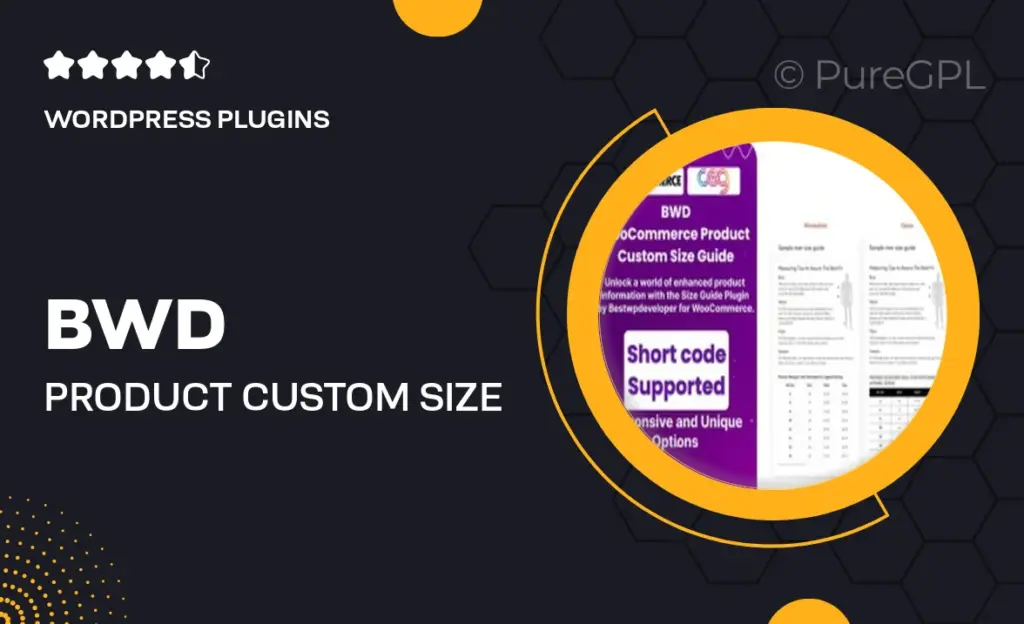 BWD Product Custom Size Guide For WooCommerce Plugin 40 BWD Product Custom Size Guide For WooCommerce Plugin