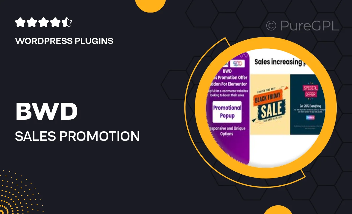 BWD Sales Promotion Offer Addon For Elementor