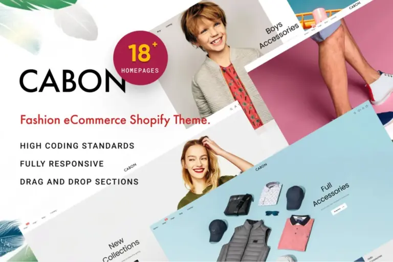 cabon minimal clean multiple shopify theme 1